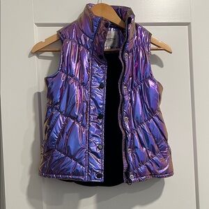 Urban Republic Iridescent Purple Puffer Vest
